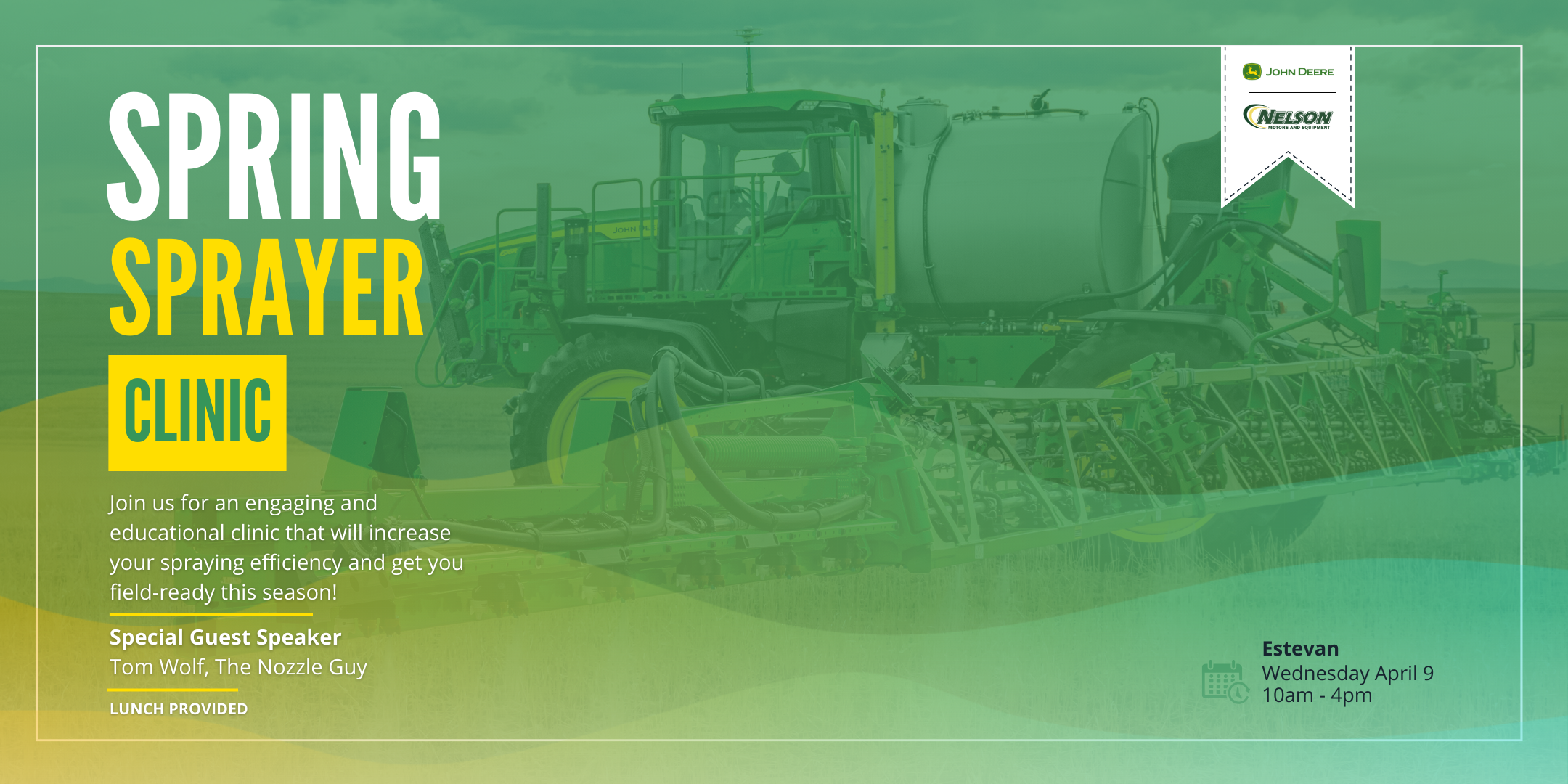 Spring Sprayer Clinic – Estevan